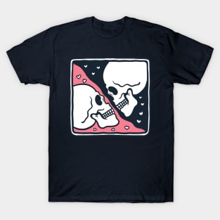 Valentine's Couple Skulls T-Shirt